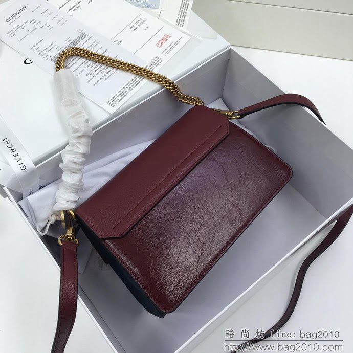 GlVENCHY紀梵希 法國代購級別 Givenchy Bag 巴黎走秀新款 中號 鏈條手提 斜挎包  tsg1252